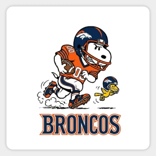 Snoopy Denver Football Retro Fan Magnet